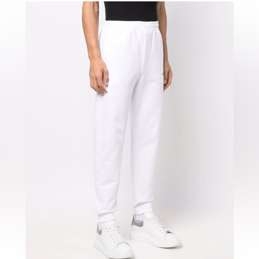 Helmut Lang White logo-print track pants for Men Size Medium - Picture 3 of 10